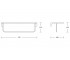 Вешалка для полотенец тройная  LEA MEX-7026020-70:Чертеж 