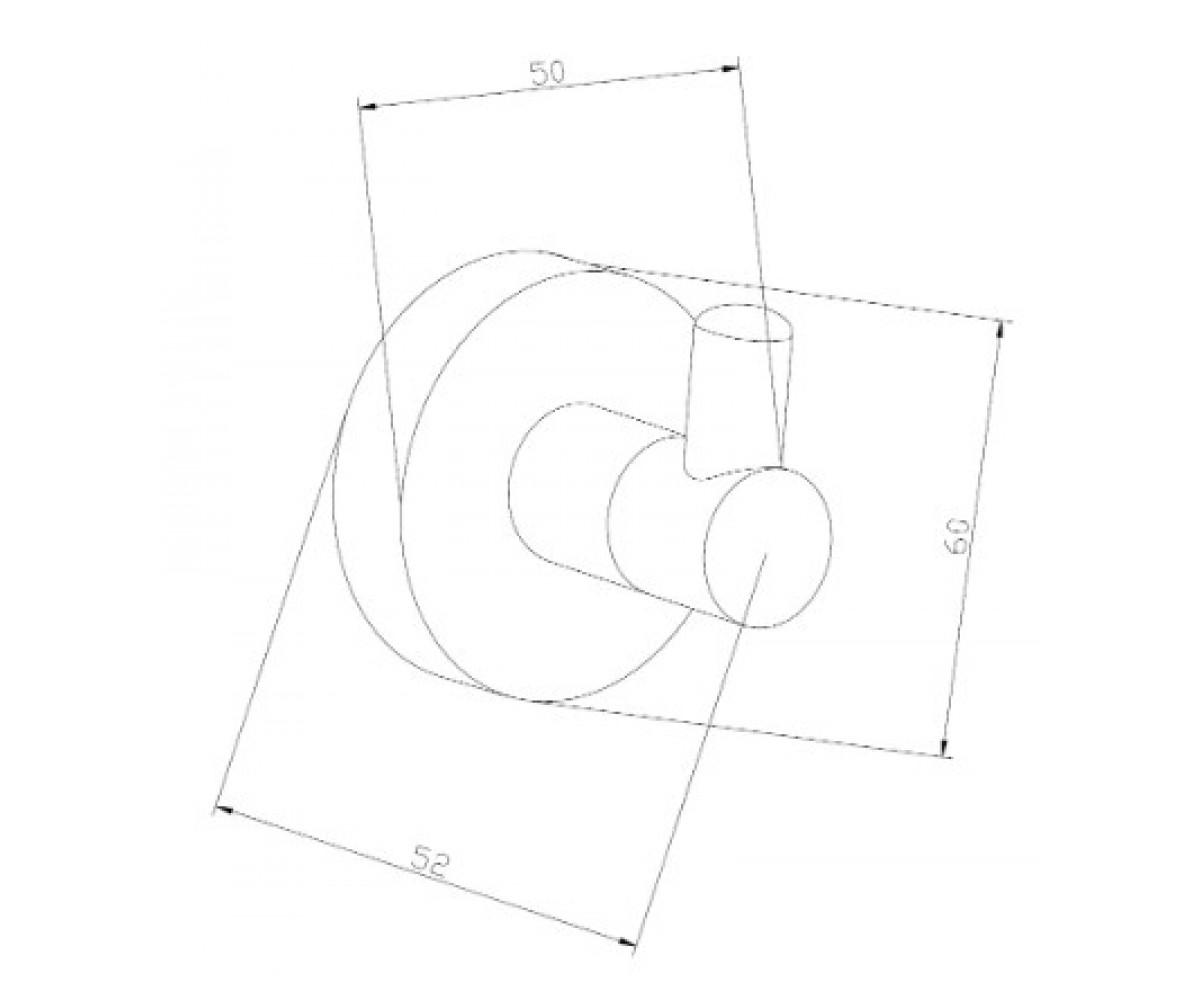 Крючок для ванной  REMO MEX-70507351-50:Чертеж 