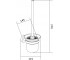 Туалетный ершик подвесной  REMO MEX-7050750-70:Чертеж 