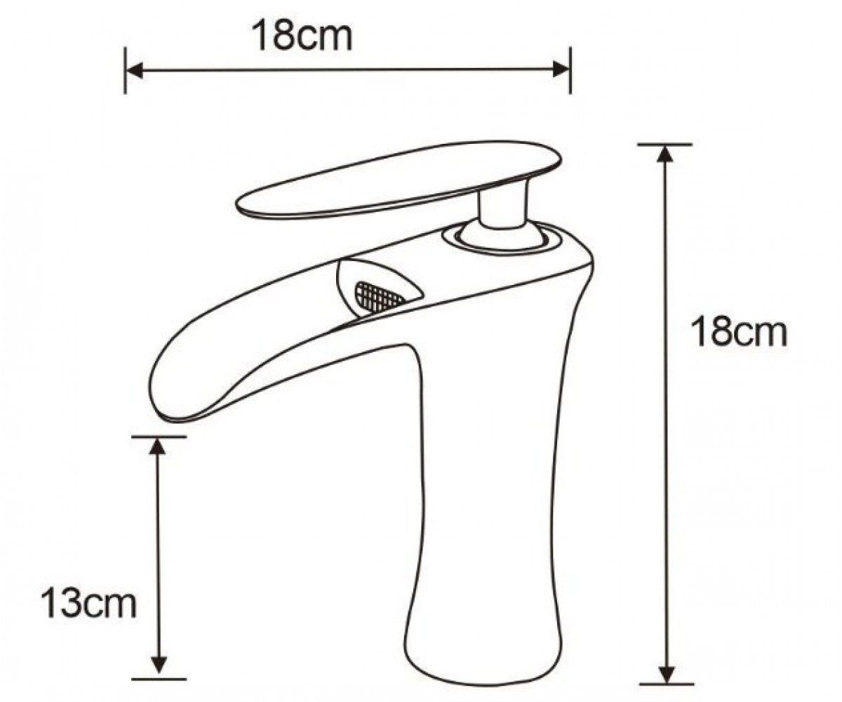 Смеситель для раковины  LYRA MEX-745300-07:Чертеж 
