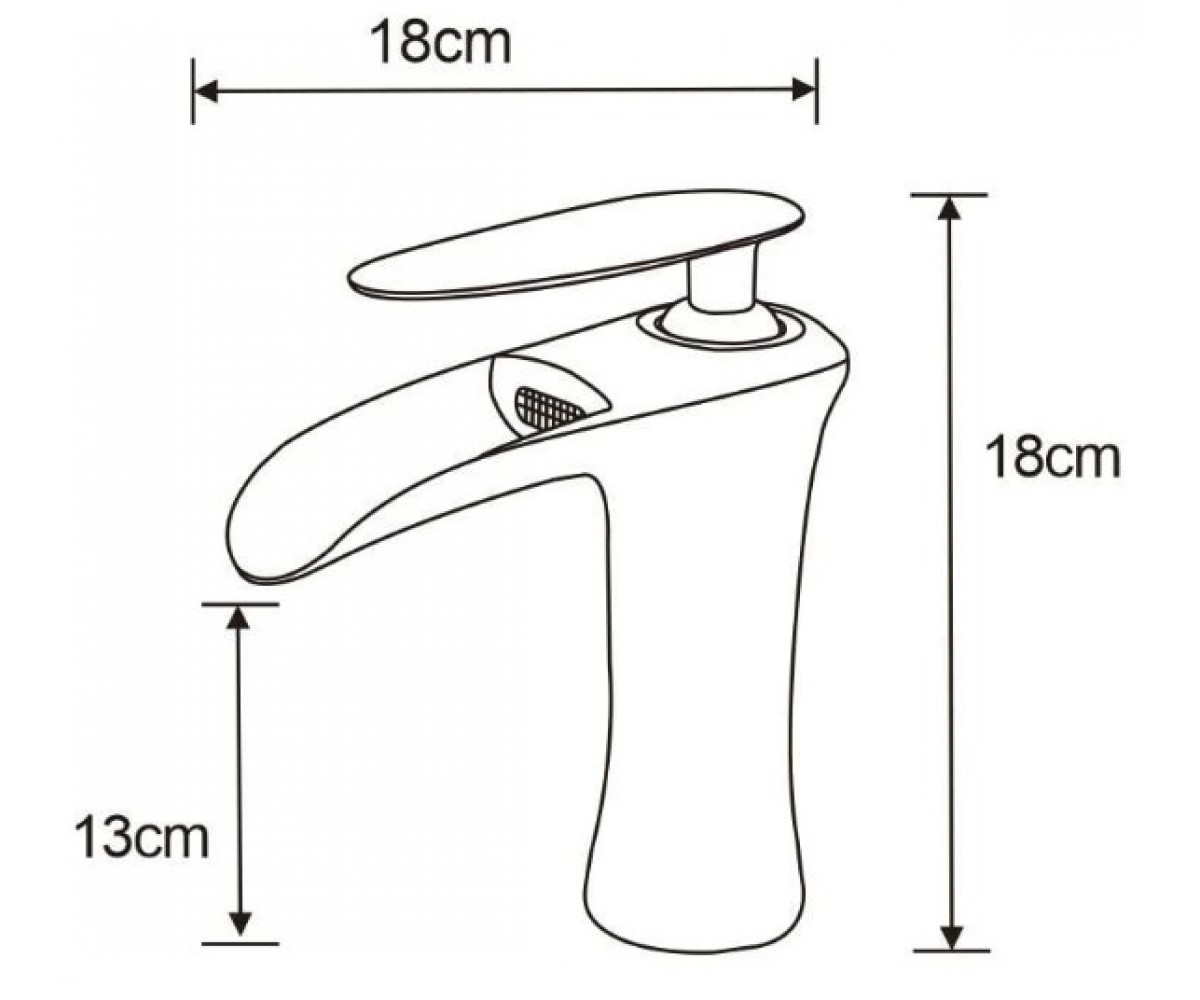 Смеситель для раковины  LYRA MEX-745300-25:Чертеж 