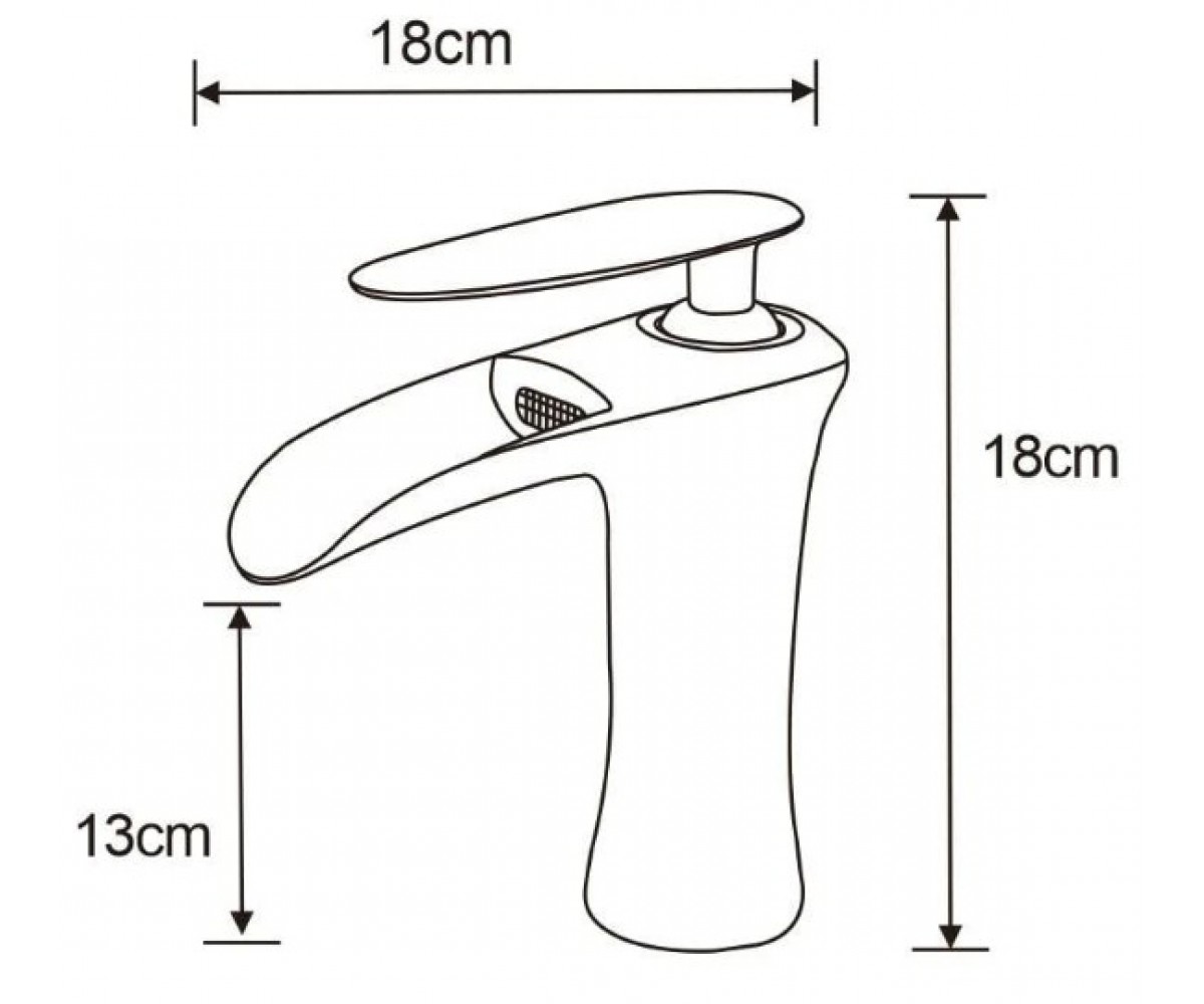 Смеситель для раковины  LYRA MEX-745300-75:Чертеж 