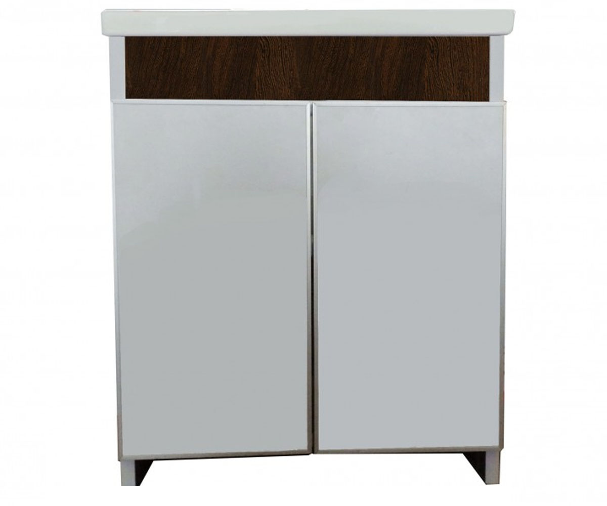 Тумба під мийку 50 см MIKOLA-M ECO GREEN WHITE & BROWN 4607057960361 4607057960361