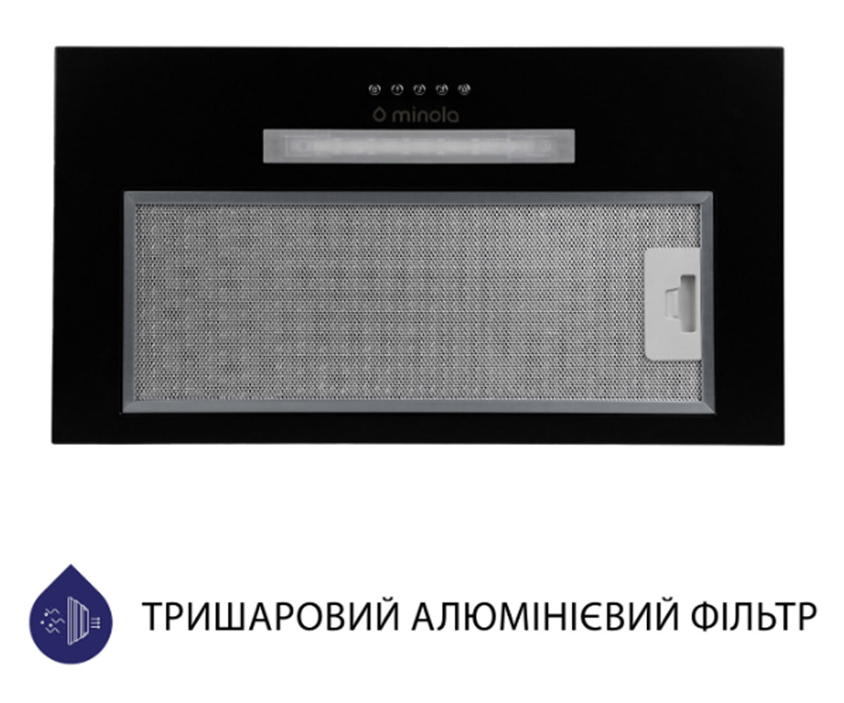 Встраиваемая вытяжка  HBI 5323 BL 800 LED:Фото 4