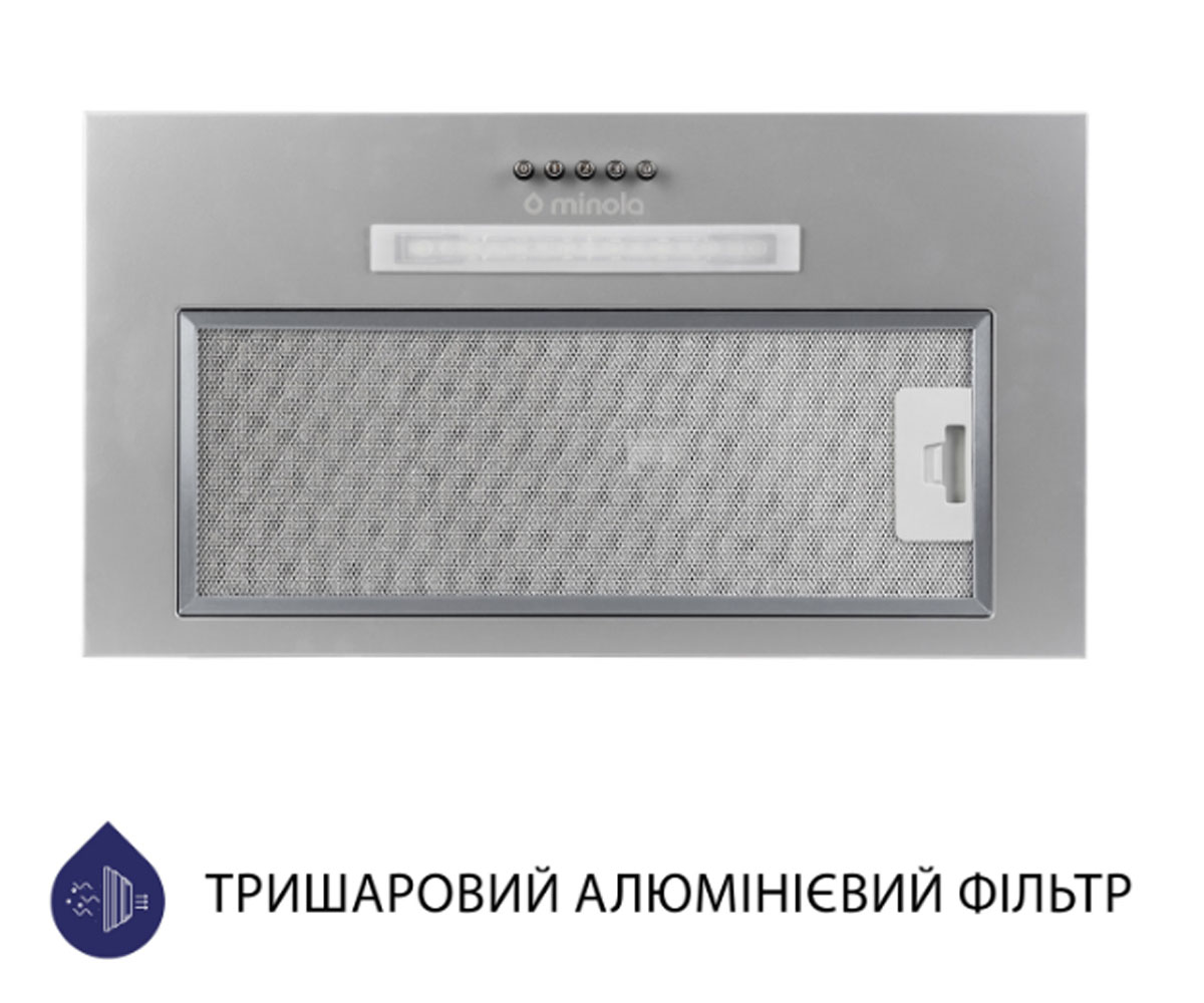 Встраиваемая вытяжка  HBI 5323 GR 800 LED:Фото 4