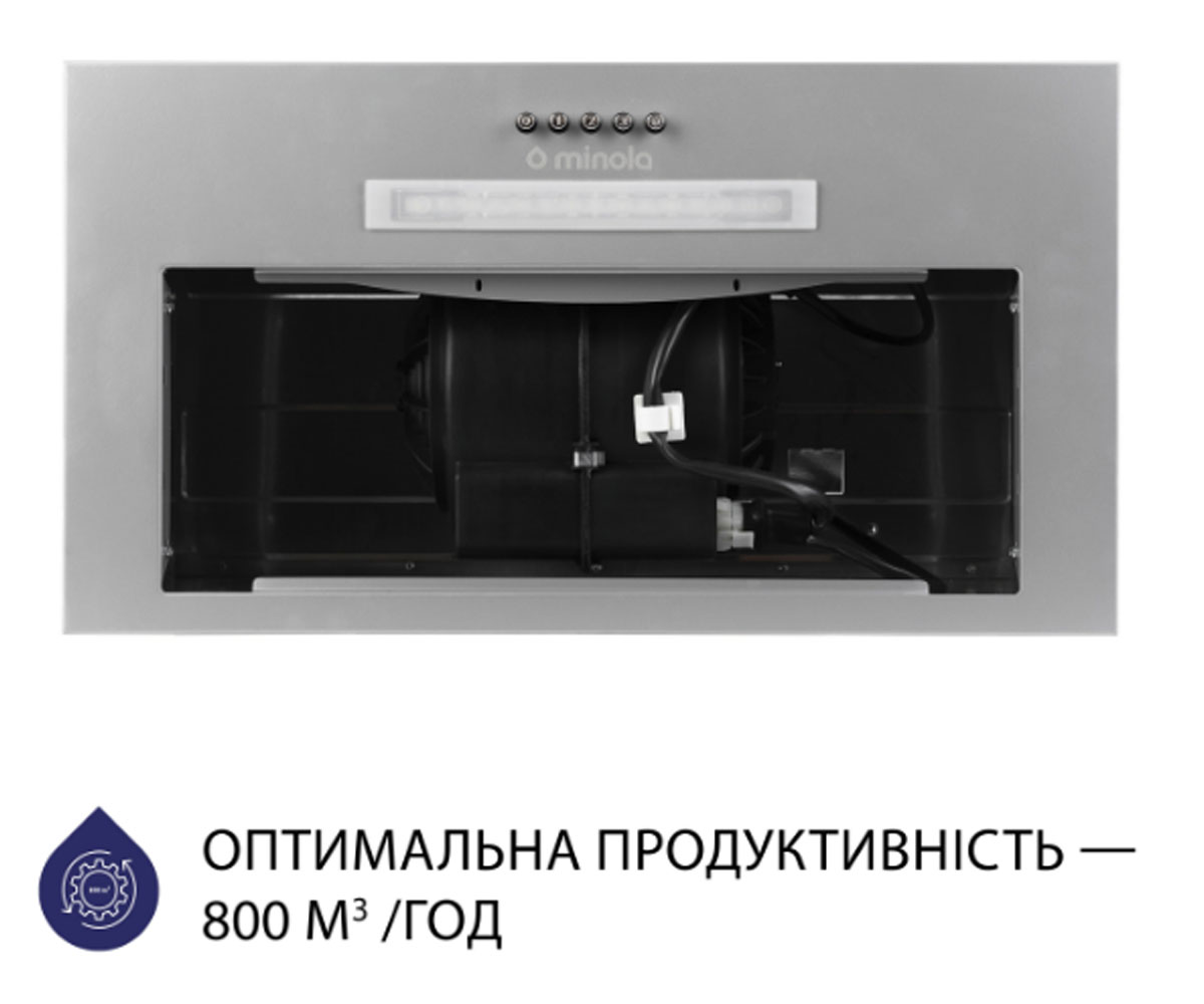 Встраиваемая вытяжка  HBI 5323 GR 800 LED:Фото 5