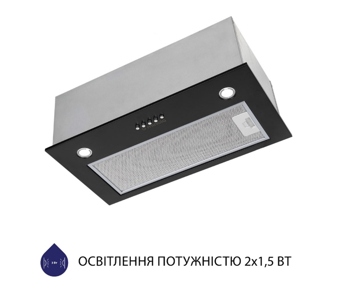 Вытяжка полновстраиваемая  HBI 5327 BL 800 LED:Фото 7