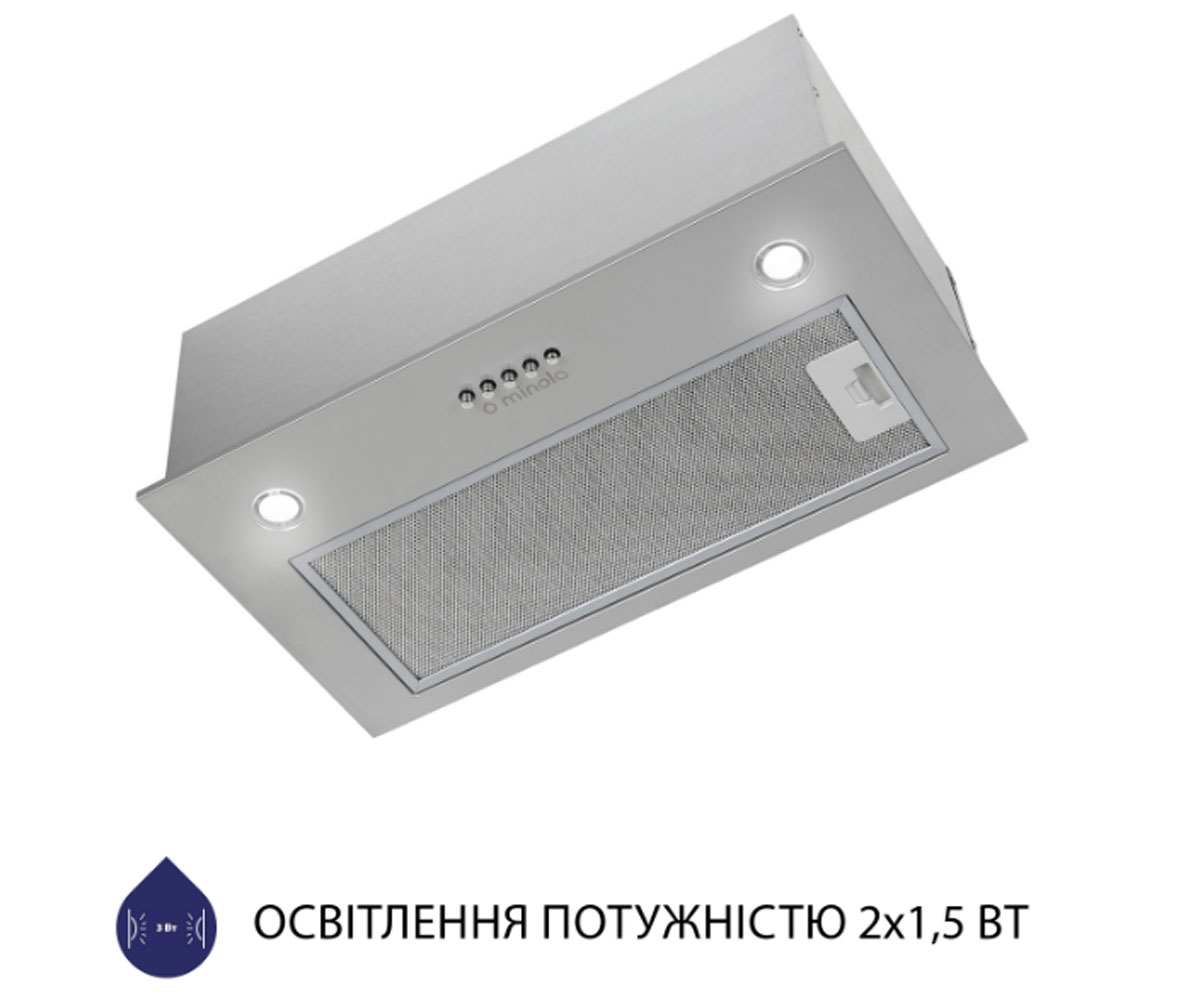 Вытяжка полновстраиваемая  HBI 5327 GR 800 LED:Фото 7