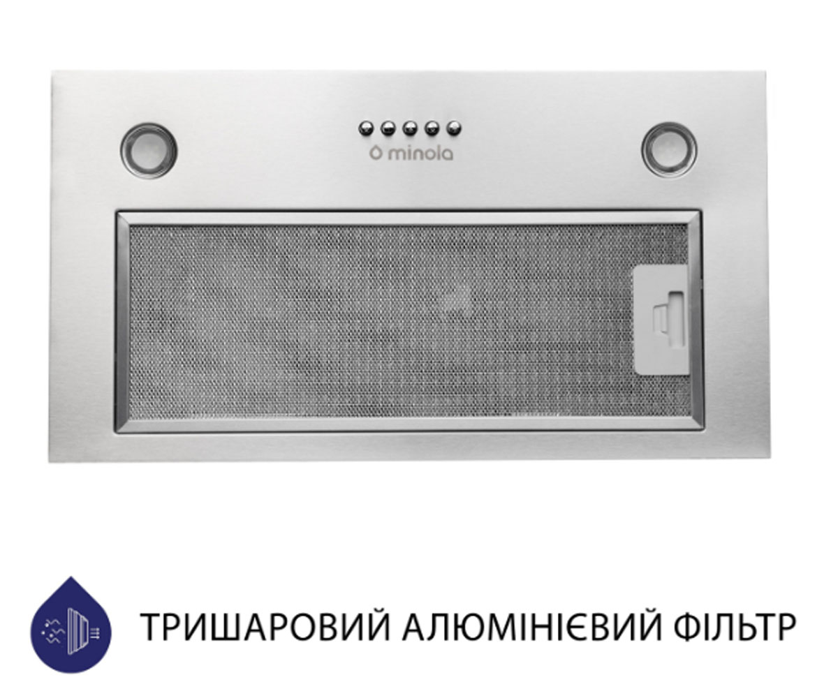 Вытяжка полновстраиваемая  HBI 5327 I 800 LED:Фото 4