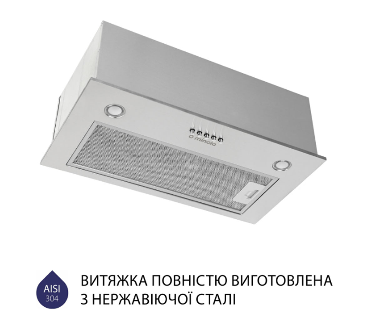 Вытяжка полновстраиваемая  HBI 5327 I 800 LED:Фото 6