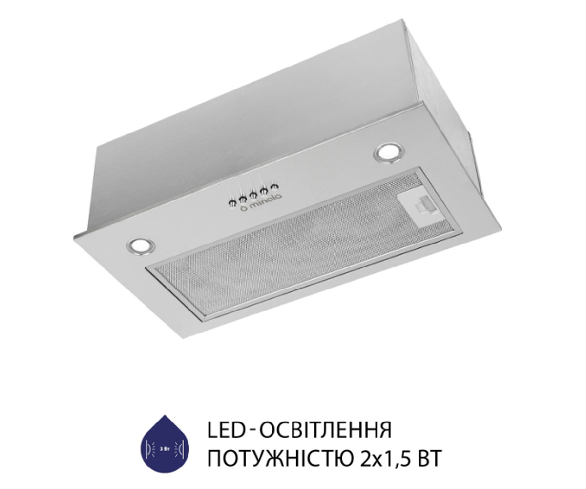 Вытяжка полновстраиваемая  HBI 5327 I 800 LED:Фото 7