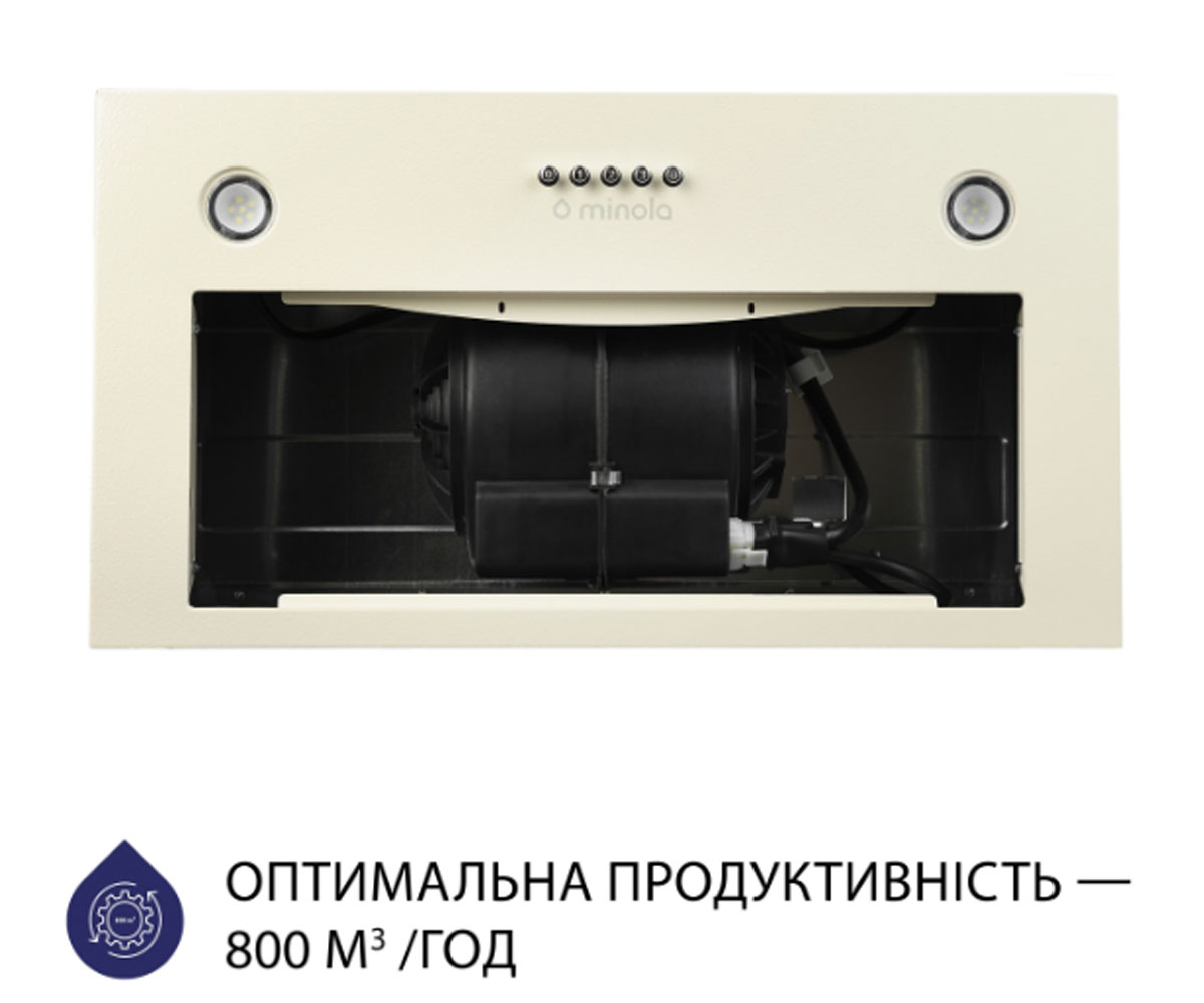 Вытяжка полновстраиваемая  HBI 5327 IV 800 LED:Фото 5