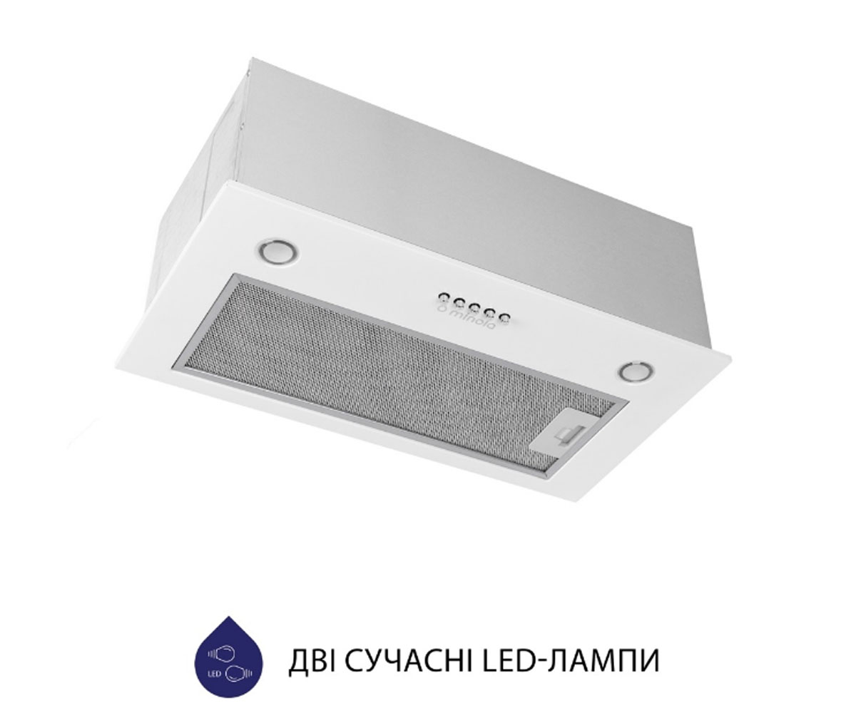 Вытяжка полновстраиваемая  HBI 5327 WH 800 LED:Фото 6
