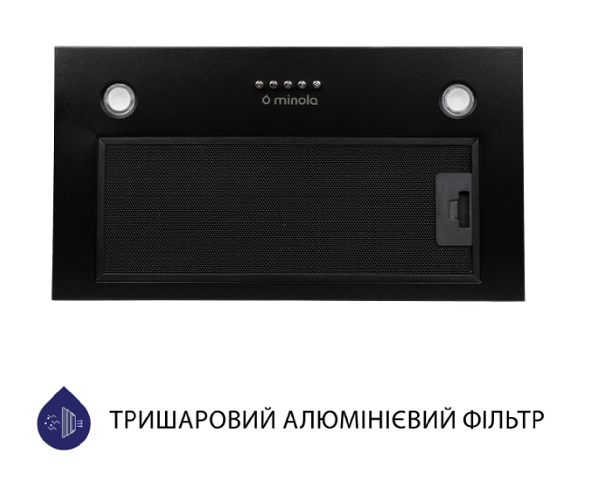 Встраиваемая вытяжка  HBI 58270 BL 1200 LED:Фото 4