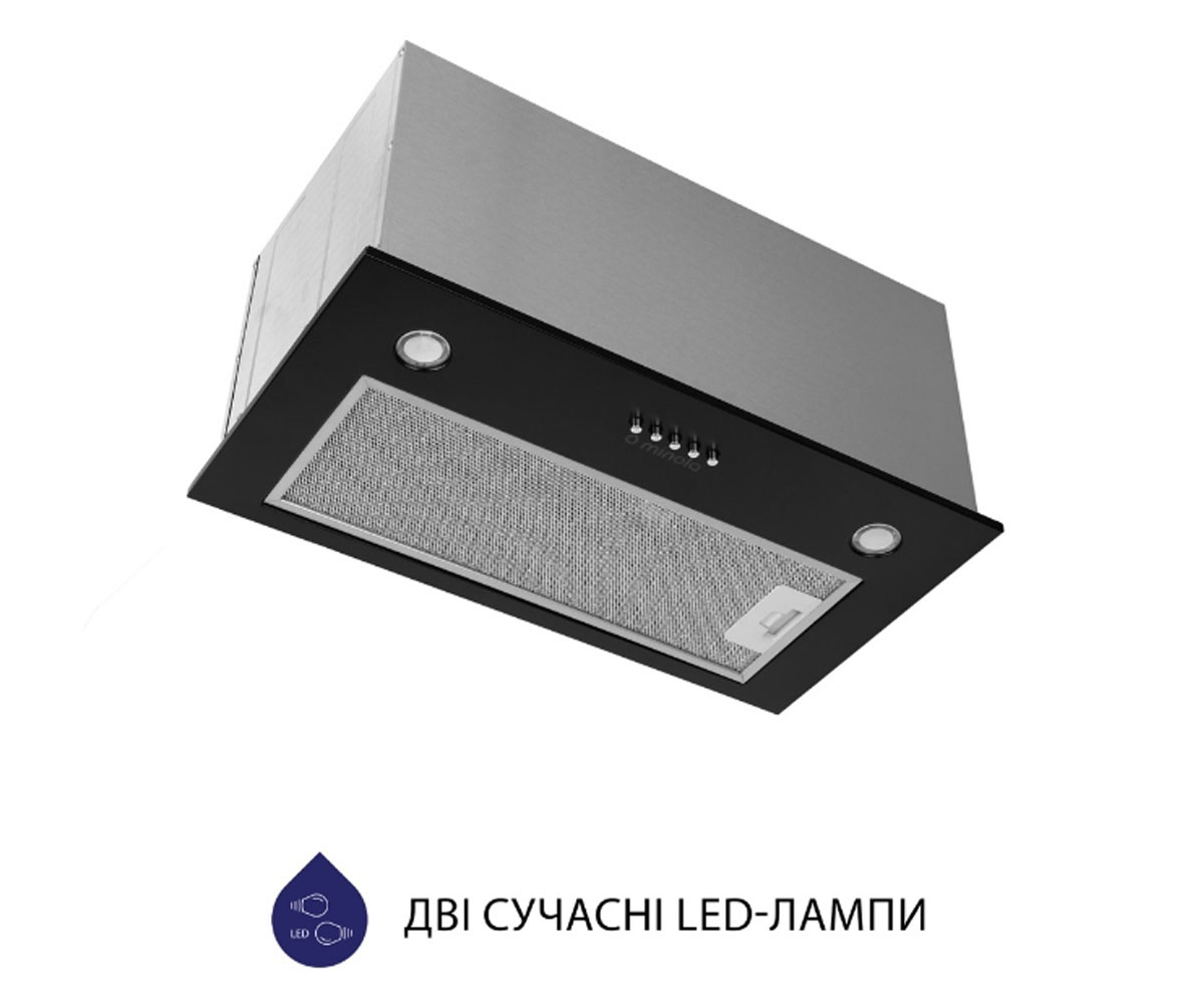 Полновстраиваемая вытяжка  HBI 5827 BL 1200 LED:Фото 7