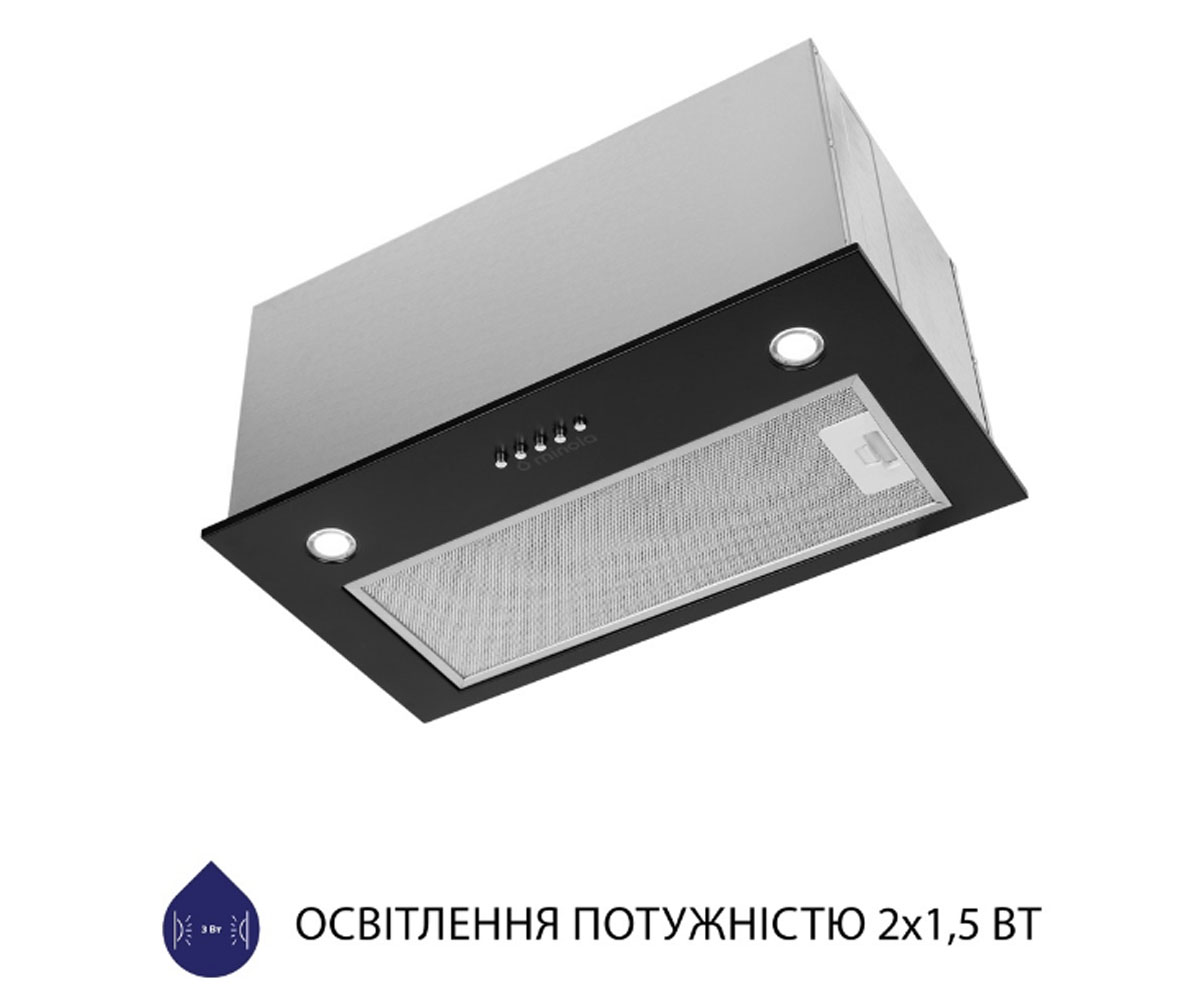 Полновстраиваемая вытяжка  HBI 5827 BL 1200 LED:Фото 8