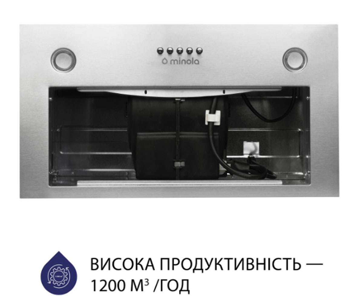 Полновстраиваемая вытяжка  HBI 5827 I 1200 LED:Фото 5