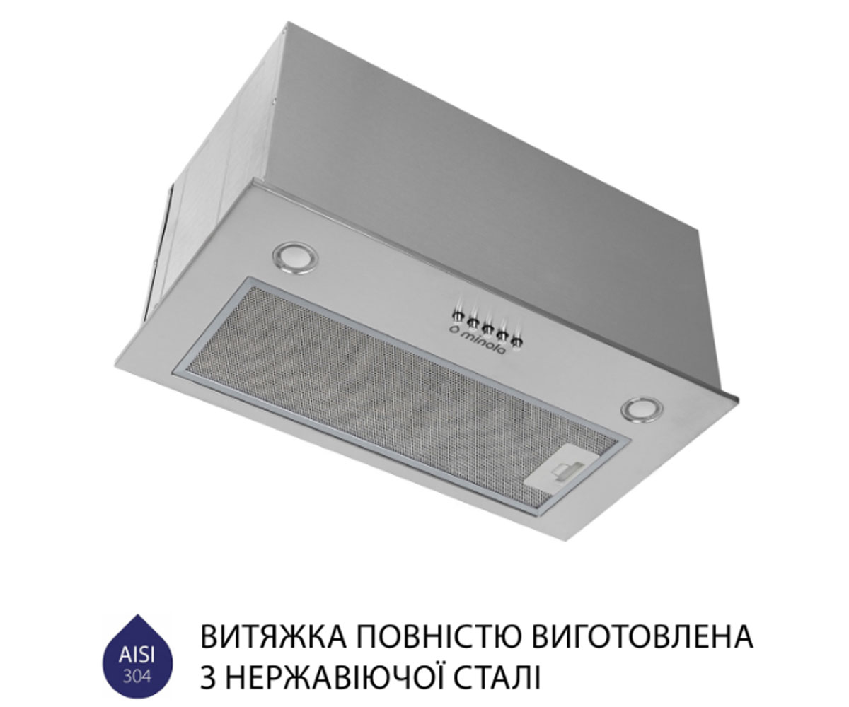 Полновстраиваемая вытяжка  HBI 5827 I 1200 LED:Фото 6