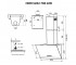 Наклонная вытяжка  HDN 5202 BL/INOX 700 LED:Чертеж 