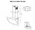 Вытяжка наклонная  HDN 5222 BL/INOX 700 LED:Чертеж 