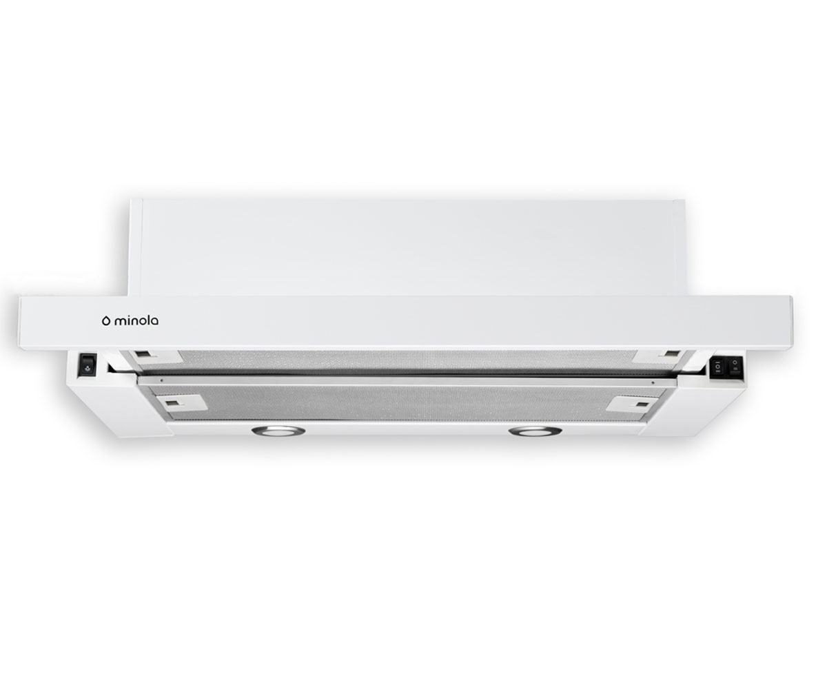 Телескопічна витяжка MINOLA  HTL 6112 WH 650 LED HTL 6112 WH 650 LED