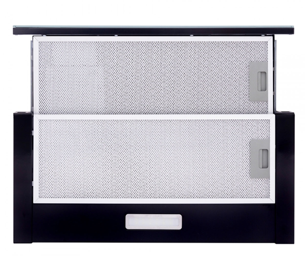 Телескопическая вытяжка  HTL 6234 BL 700 LED GLASS:Фото 3