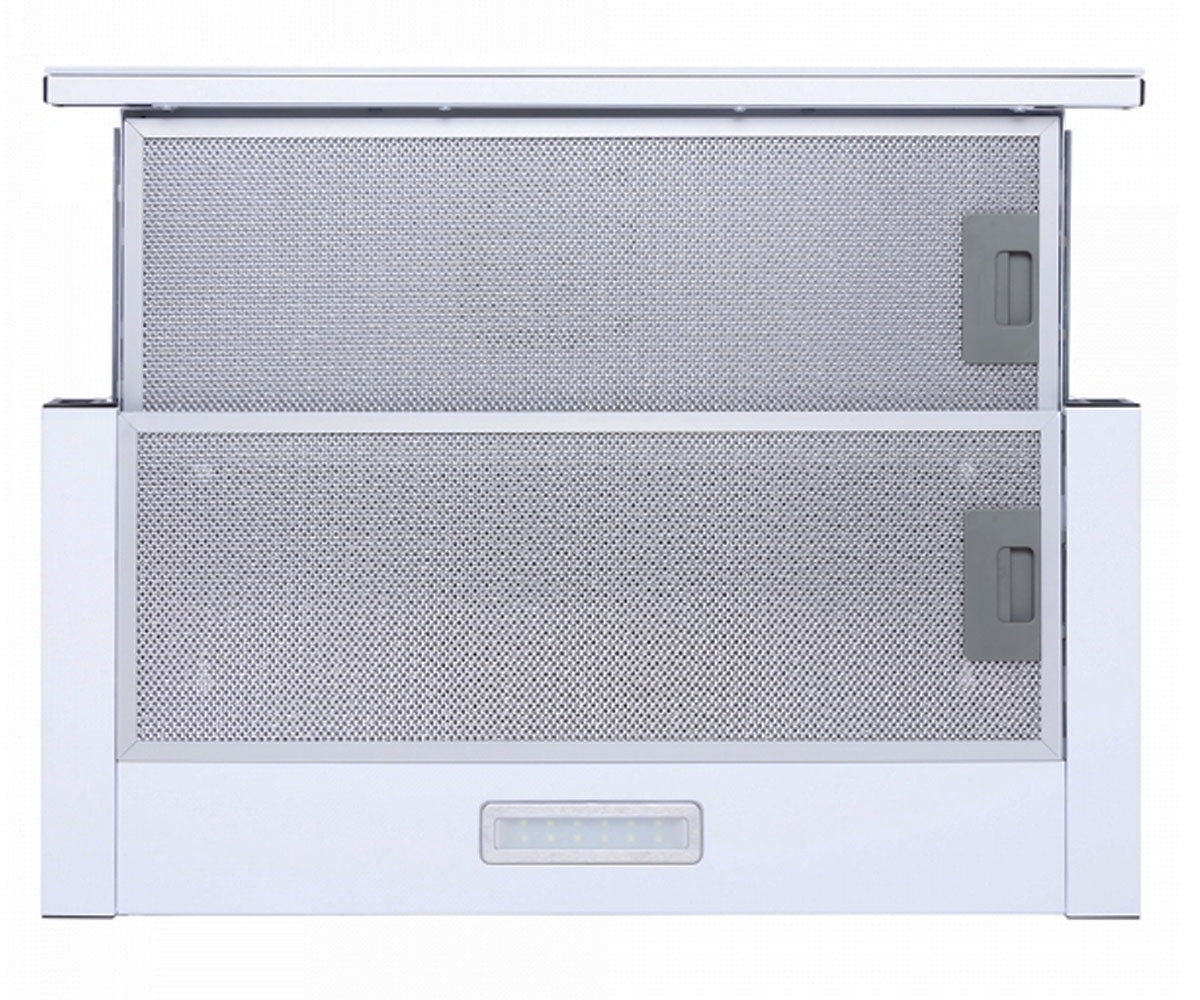 Телескопическая вытяжка  HTL 6234 WH 700 LED GLASS:Фото 3