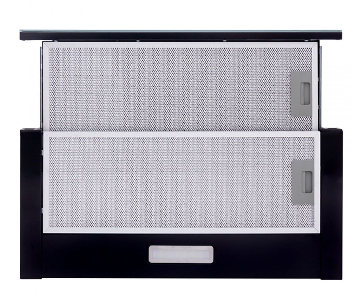 Телескопическая вытяжка  HTL 6734 BL 1100 LED GLASS:Фото 3