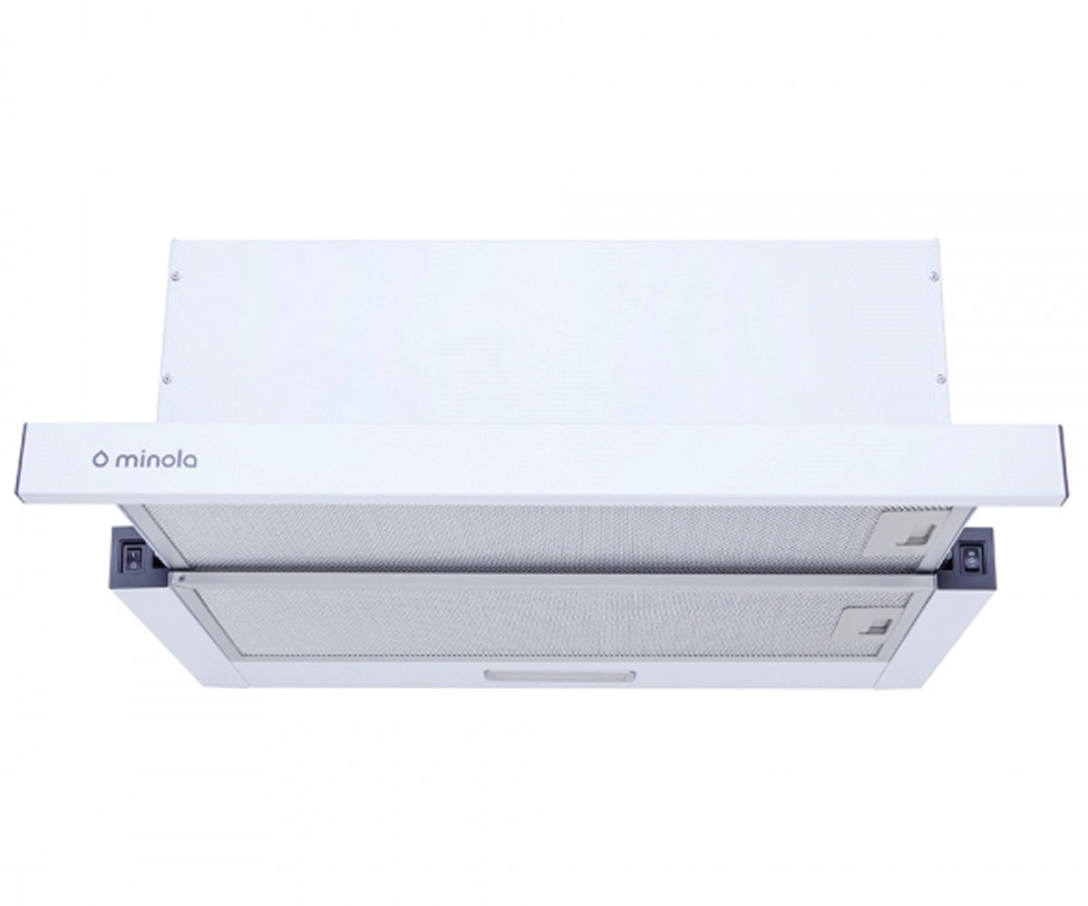 Телескопічна витяжка MINOLA  HTL 6814 WH 1200 LED HTL 6814 WH 1200 LED