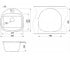 Мойка для кухни  MRG 1050-50 GRAPHIT:Чертеж 