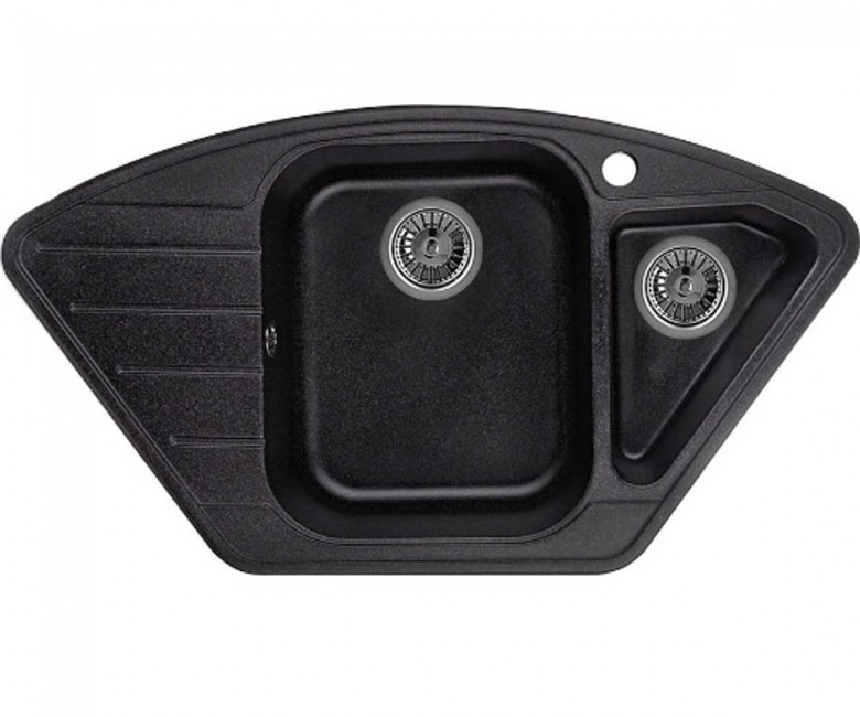 Гранітна кутова раковина MINOLA  MTG 5180-89 BLACK MTG 5180-89 BLACK