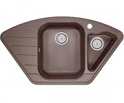 Гранітна кутова раковина MINOLA  MTG 5180-89 ESPRESSO