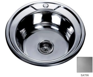 Кругла мийка 49 см MIRA  MR 490 SATIN