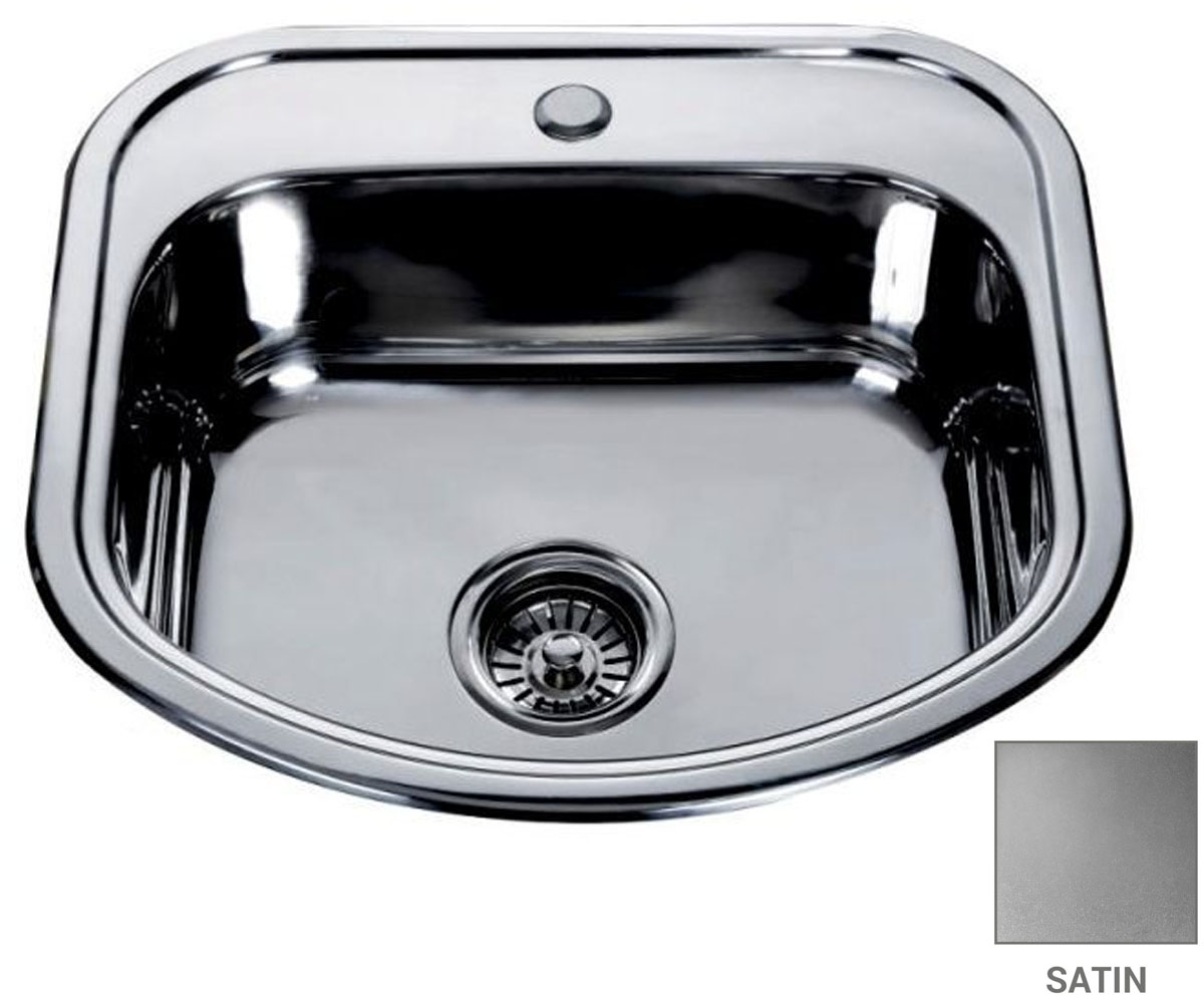 Мийка прямокутна 49 см MIRA  MR 4946 SATIN MR 4946 SATIN
