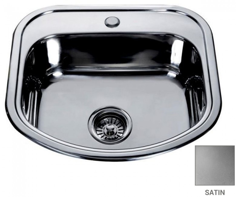 Мийка прямокутна 49 см MIRA  MR 4946 SATIN MR 4946 SATIN