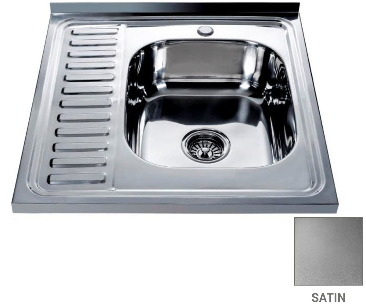 Правобічна мийка 60 см MIRA  MR 6060 SATIN RIGHT MR 6060 SATIN RIGHT