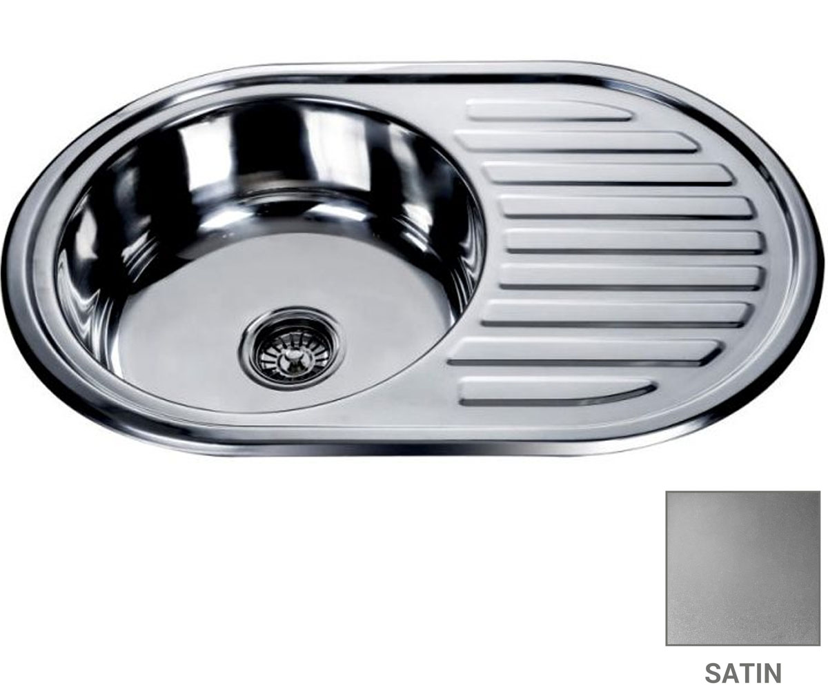 Овальна мийка 77 см MIRA  MR 7750 SATIN MR 7750 SATIN