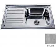 Правобічна мийка 80 см MIRA  MR 8050 POLISH RIGHT