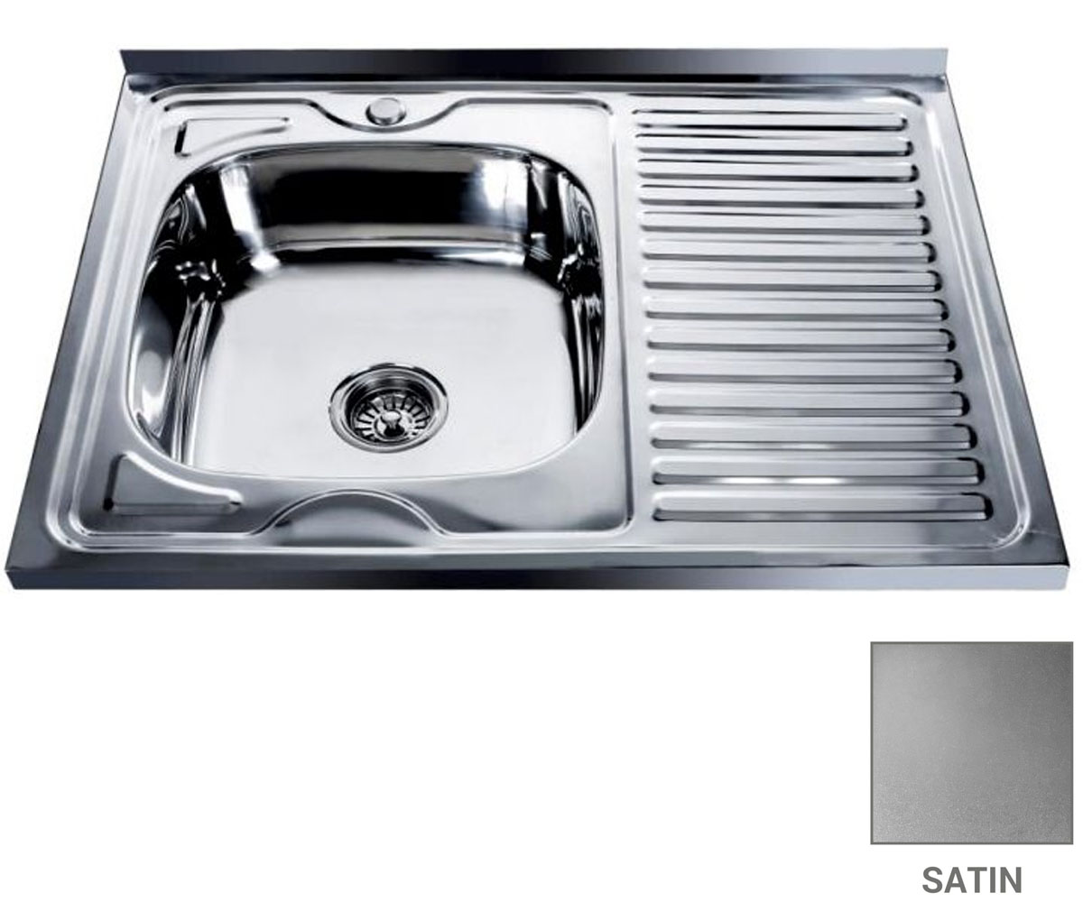 Мийка лівостороння 80 см MIRA  MR 8060 SATIN LEFT MR 8060 SATIN LEFT
