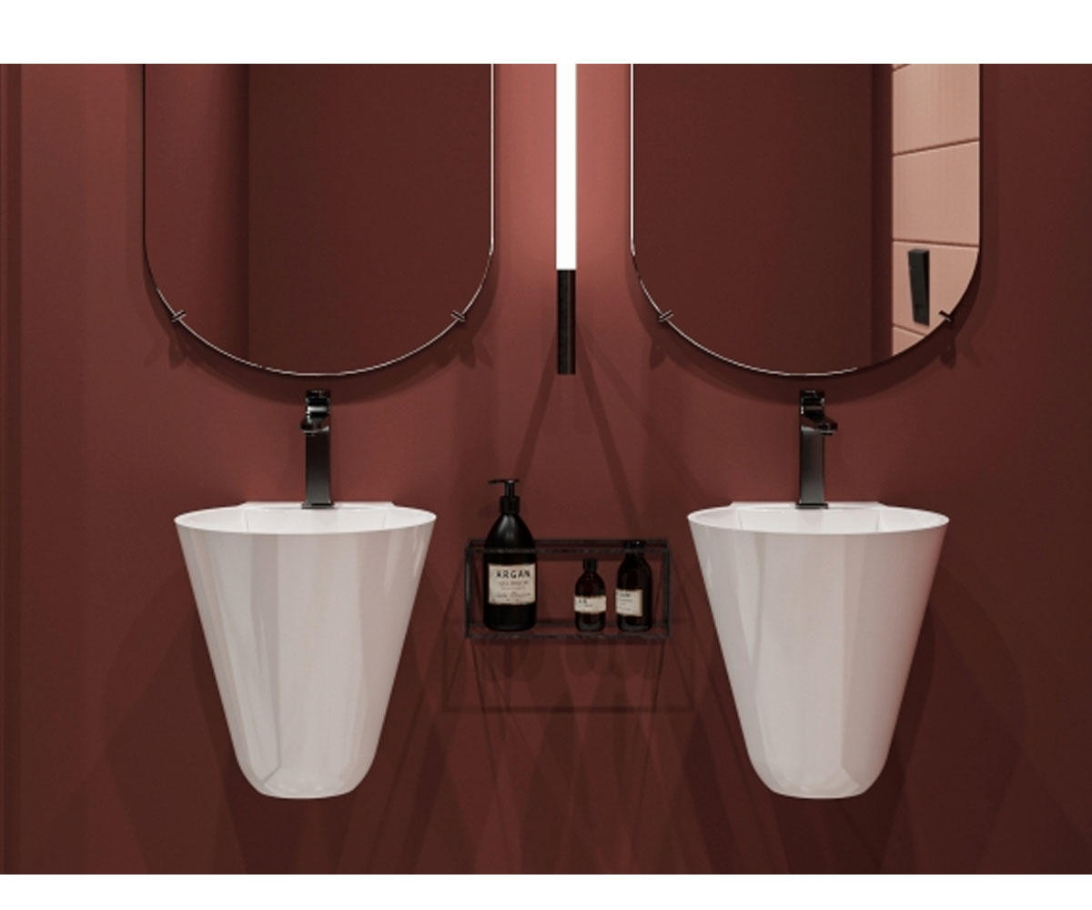 Подвесной умывальник  SMART MIRAMARBLE 0000240:Фото 5