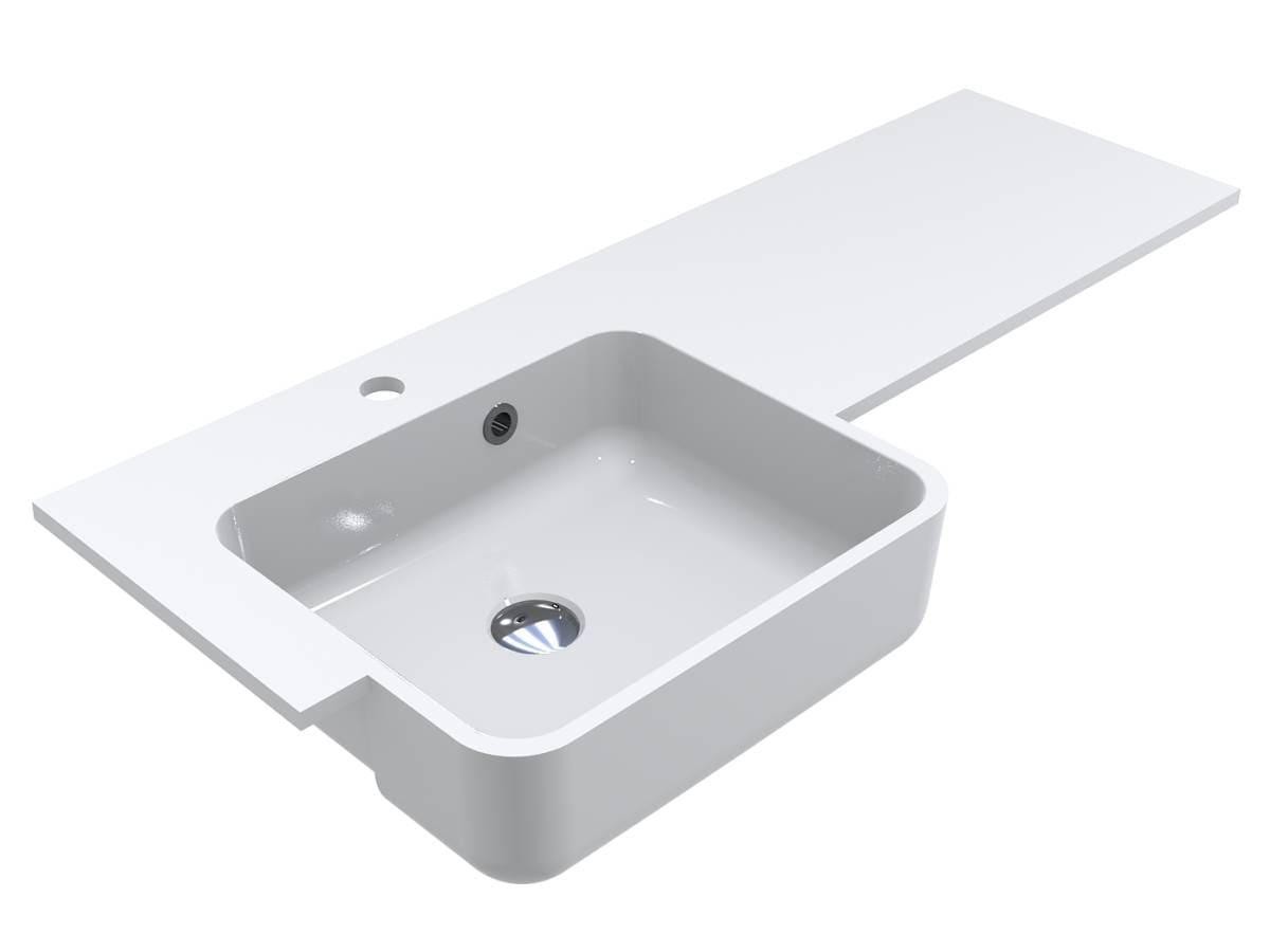 Раковина-столешница встраиваемая MIRAGGIO FONTANA L 0000518 0000518