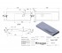 Умывальник с левым крылом 120 см  VIOLA MIRASOFT 0001125:Чертеж 