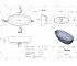 Отдельностоящая овальная ванна  MATEO 0002757:Чертеж 