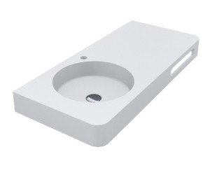 Раковина з лівою чашею MIRAGGIO LOOP 1000 L MIRASOFT 8813978