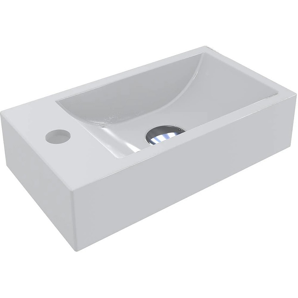Раковина Faro R 408х227, колір білий, покриття глянець (1 сорт) MIRAGGIO FARO FARO R FARO R