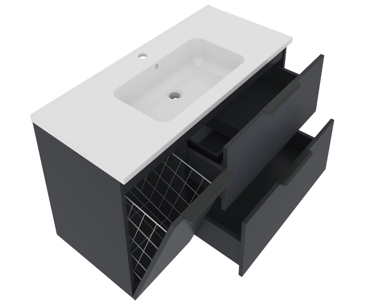Подвесная тумба с умывальником  ФЕСТ 000008230:Фото 2