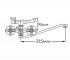 Смеситель для ванны  НИКА FM2041805C-35S:Чертеж 