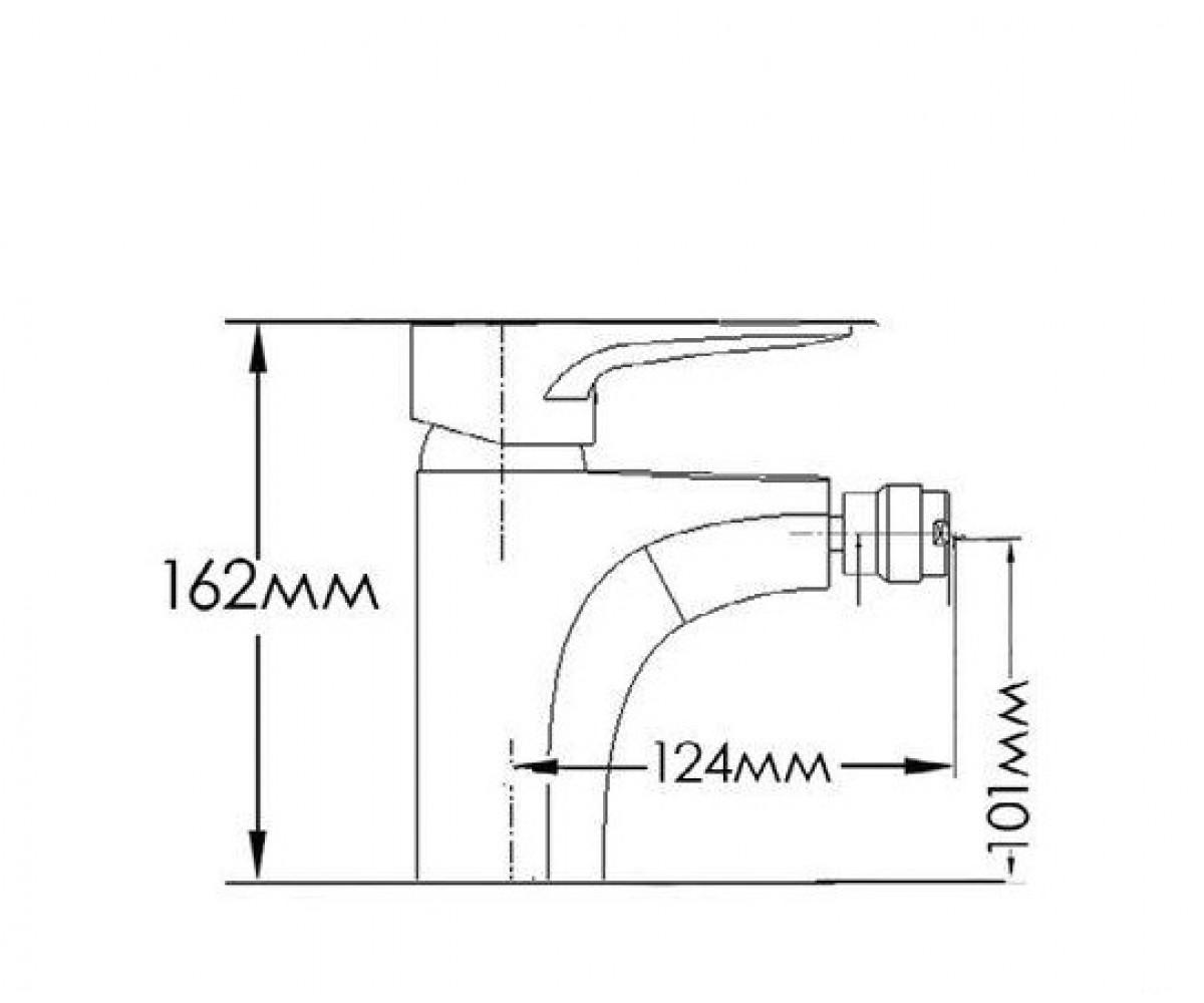 Смеситель для биде  FM3706317C:Чертеж 