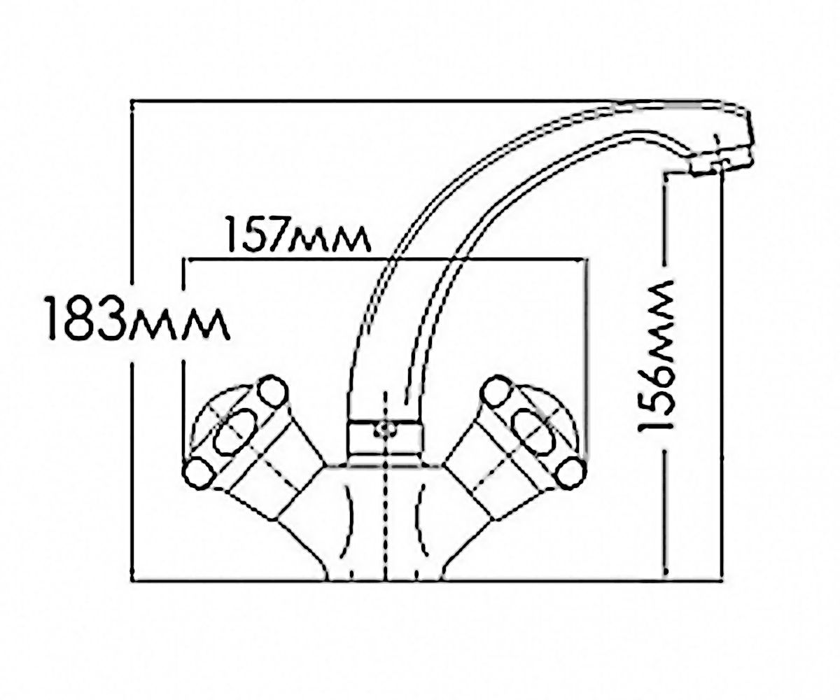 Смеситель для кухни  FM7002816C-M7321:Чертеж 