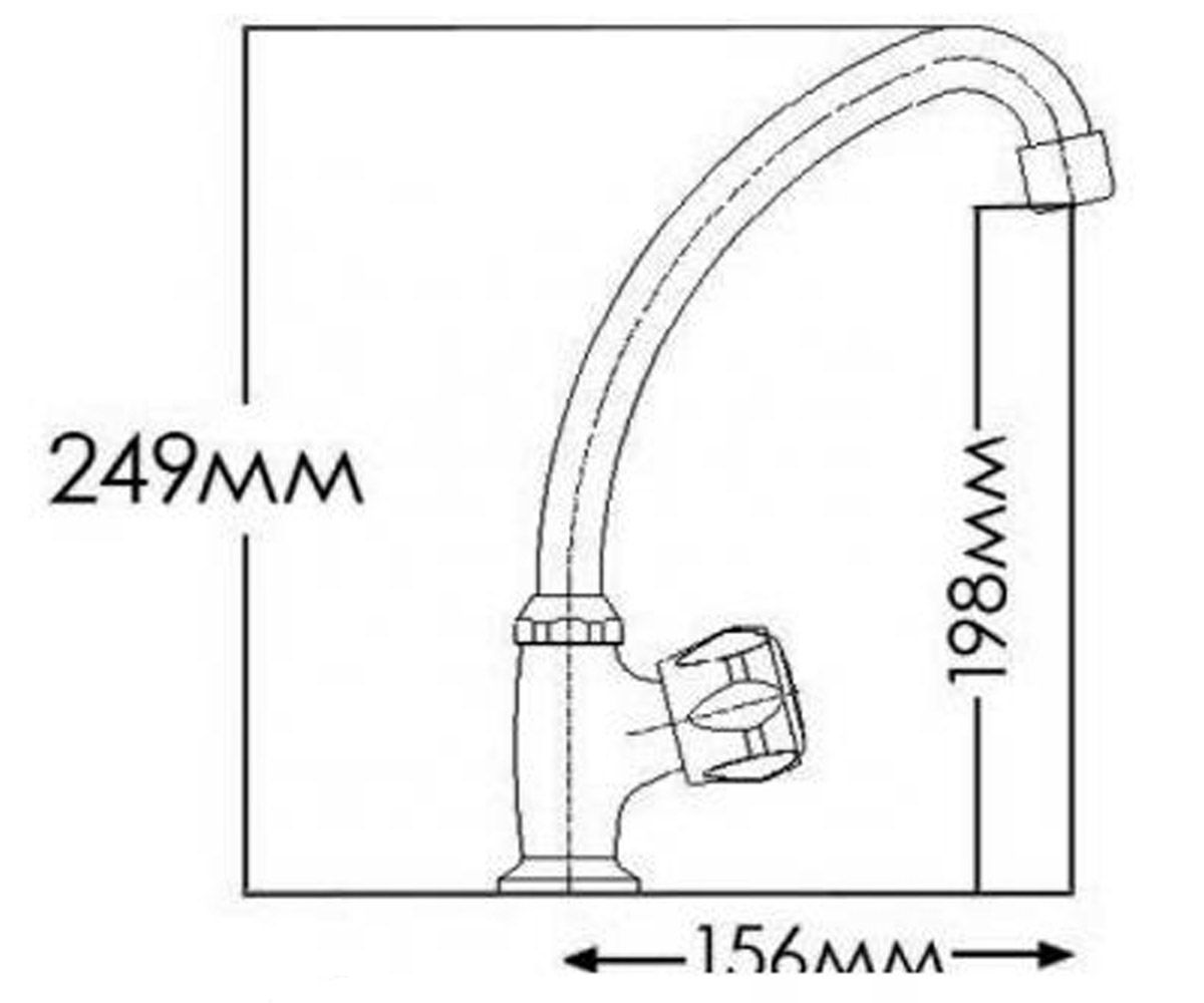 Кран для воды  FM7112861C-M7112:Чертеж 